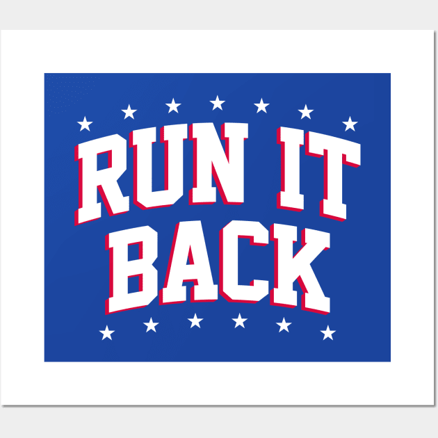 Run It Back - Blue Wall Art by KFig21